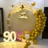 Balloon Ring Decoration For 90th Birthday