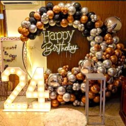 Balloon Ring Decoration For Husband Birthday