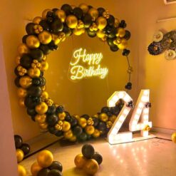 Balloon Ring Decorations For 24th Birthday At Home