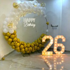 Balloon Ring Decorations For 26th Birthday