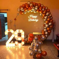 Balloon Ring Decorations For 29th Birthday