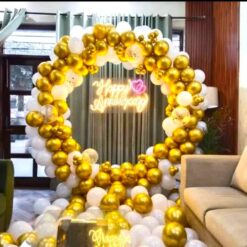 Balloon Ring Decorations For Anniversary At Home