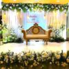 Lights And Flowers Decorations For Wedding Reception