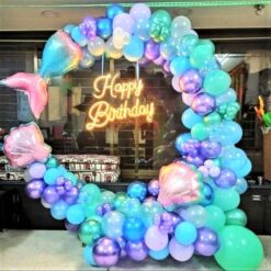 Mermaid Theme Simple Balloon Decorations