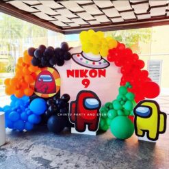 Among Us Theme Birthday Decorations