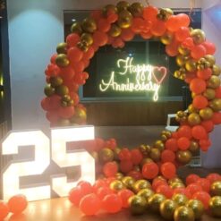 Balloon Decoration For Anniversary At Home