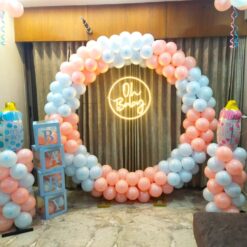 Balloon Decoration For Baby Shower At Home