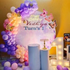 Butterfly Theme 1st Birthday Decorations At Home