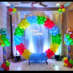 Elegant Curtain Decorations For Birthday At Home