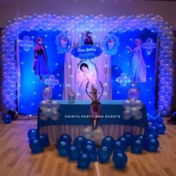 Frozen Theme Balloon Decoration For Birthday Party