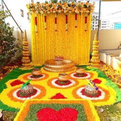 Haldi Function Decoration At Home