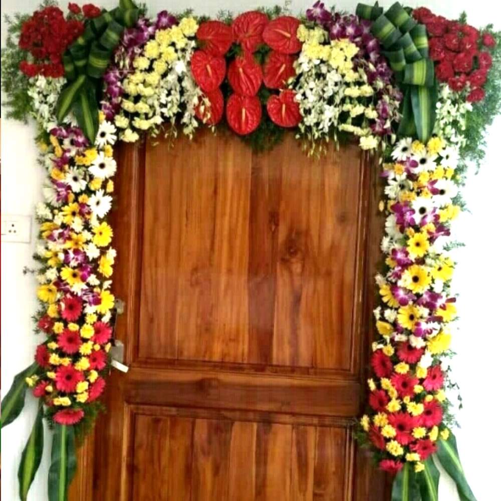 House Warming Flower Decoration For Flat