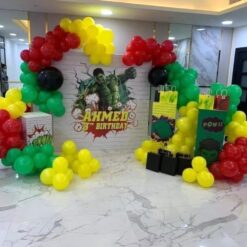 Hulk Theme Balloon Decoration For Birthday Party