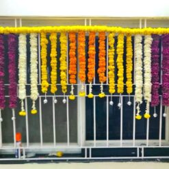 Marigold Flower Decoration Inside Home For Housewarming