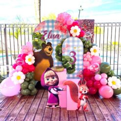 Masha And The Bear Balloon Decoration For Birthday Party