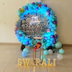 Mermaid Theme Shimmer Backdrop Decorations