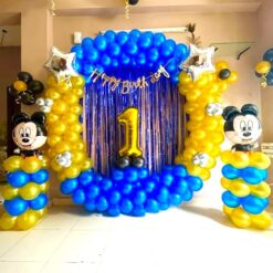 Mickey Mouse Theme Balloon Ring Decoration For Birthday