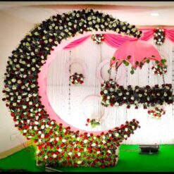 Naming Ceremony Cradle Flowers Decoration At Home