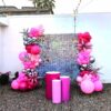 Shimmer Backdrop Balloon Decoration For Birthday Party