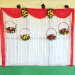 Simple Engagement Decorations At Home With Flowers