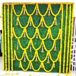 Simple Flower Decoration For Half Saree Function