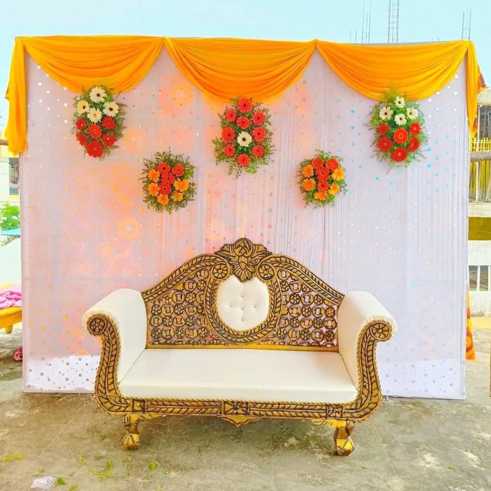 Simple Flowers Decoration For Engagement