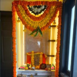 Simple Puja Room Flower Decorations For Housewarming