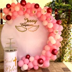 Balloon Decorations For Baptism At Home