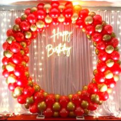 Balloon Ring Backdrop Decorations For Birthday