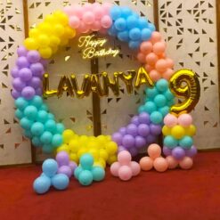 Balloon Ring Decorations For 9th Birthday