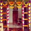 Elegant House Warming Flower Decorations For Main Door