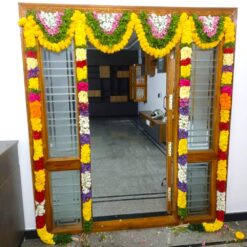 Entrance Door Flower Decoration For Housewarming
