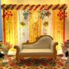 Elegant Flower Decorations For Sangeet Ceremony