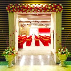 Flower Decorations For Party Hall Entrance