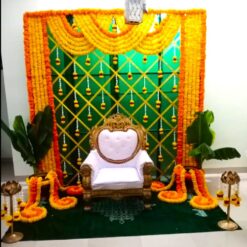 Flowers Decorations In Home For Half Saree Ceremony