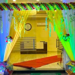Simple Flower Decorations For Party Hall Entrance