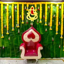 Simple Flowers Decorations For Half Saree Ceremony