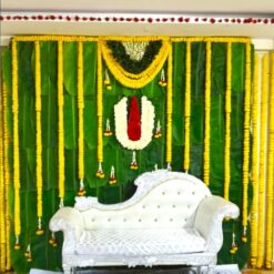 Traditional Flowers Decorations For Half Saree Ceremony