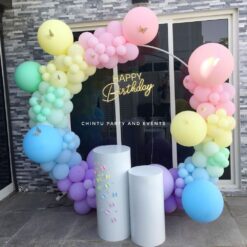 Balloon Ring Decorations At Home For Birthday