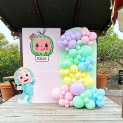 Cocomelon Themed 1st Birthday Pastel Decorations