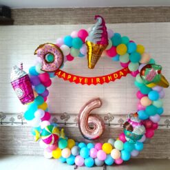Donut And Candy Theme Balloon Ring Decorations