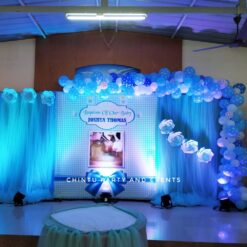 Elegant Backdrop Decorations For Baptism