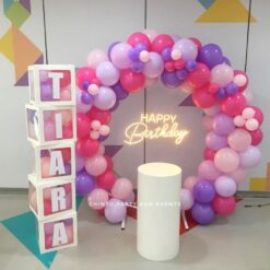 Elegant Balloon Ring Decorations For Birthday