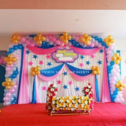 Flowers And Balloons Decorations For Naming Ceremony