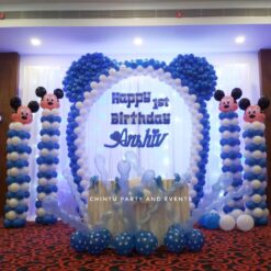 Mickey Mouse Theme 1st Birthday Decorations