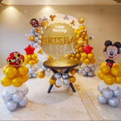 Mickey Mouse Theme Balloon Ring Decorations