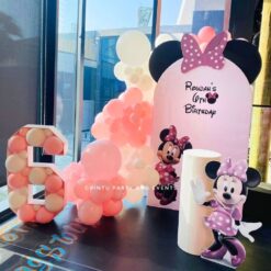 Minnie Mouse Theme 4th Birthday Decorations
