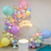 Pastel Balloon Ring Decorations For Birthday