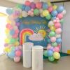 Pastel Rainbow Theme Birthday Decorations