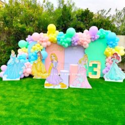 Princess Themed Birthday Balloon Decoration